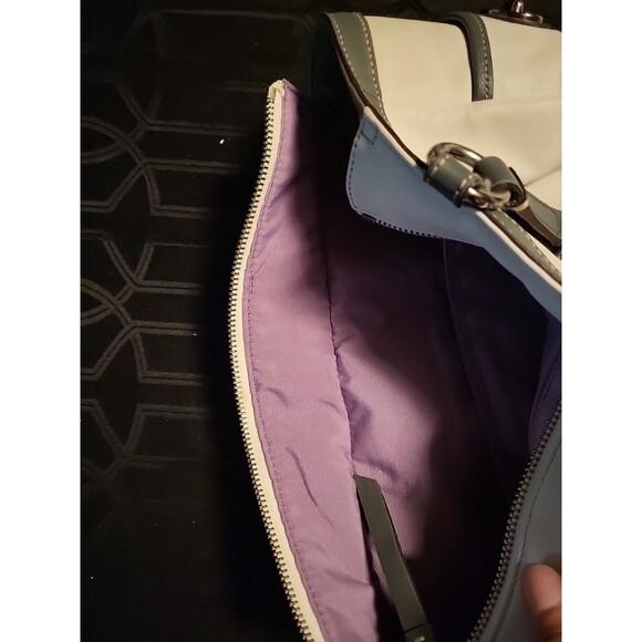 Coach Womens Handbag Satchel Shoulder Purse Grey Leather A1072-F13759  H2 - Picture 15 of 16